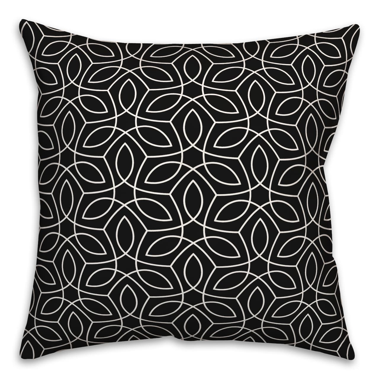 18" x 18" Leaf Swirls Indoor/Outdoor Throw Pillow